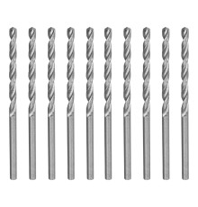 Сверло по металлу, 2.5 мм, полированное, HSS, 10 шт, цилиндрический хвостовик Matrix