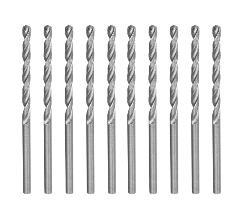 Сверло по металлу, 2.5 мм, полированное, HSS, 10 шт, цилиндрический хвостовик Matrix