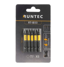 RUNTEC RT-IB50 Бита ударная RUNTEC H6.35 50мм PH2 5шт.