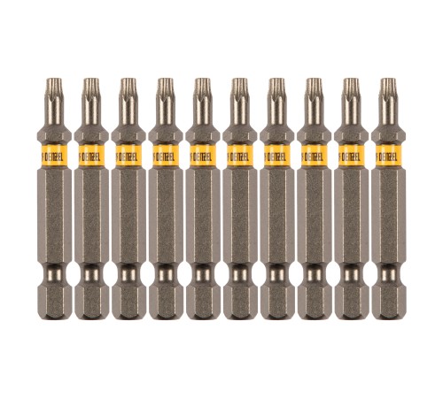 Бита TX 15х50, сталь S2, шестигранный профиль, 10 шт. Е 6,3 Denzel Бита TX 15х50, сталь S2, шестигранный профиль, 10 шт. Е 6,3 Denzel