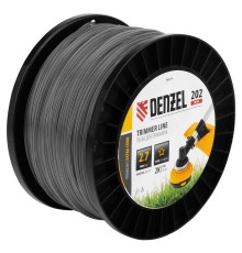 Леска для триммера двухкомпонентная звезда, 2,7мм х 202м, на DIN катушке EXTRA CORD Denzel