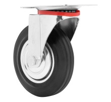 Колесо поворотное D 160 мм, крепление  платформенное Сибртех