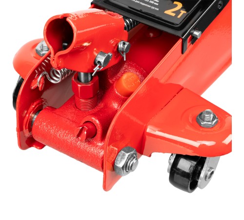 Домкрат гидравлический подкатный, 2 т, h подъема 125-300 мм, в пластиковом кейсе Sparta