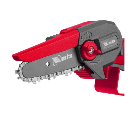 Цепная мини-пила аккумуляторная, MCS-100, шина 100 мм, Li-Ion, 20 В MTX