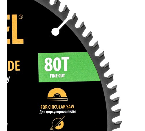 Пильный диск по ламинату ф300 х 30 мм, 80 зубьев Denzel