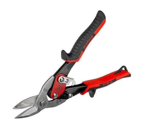 Ножницы по металлу, 250 мм, левый рез, сталь CRMO, двухкомпонентные рукоятки, PRO Matrix