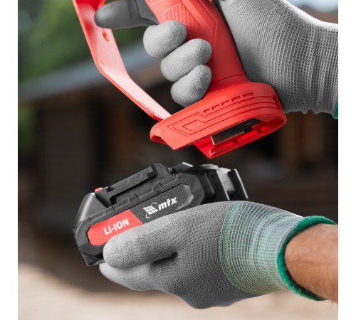 Цепная мини-пила аккумуляторная, MCS-100, шина 100 мм, Li-Ion, 20 В MTX