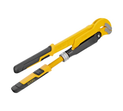 Ключ трубный рычажный №0, 1/2", цельнокованый, CrV, тип "S" Denzel