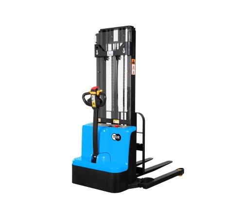 Штабелер самоходный 1,5 т 2,5 м TOR WSS15H-2500SC PRO 24/85 В/Ач раздвижные вилы, опоры Штабелер самоходный 1,5 т 2,5 м TOR WSS15H-2500SC PRO 24/85 В/Ач раздвижные вилы, опоры