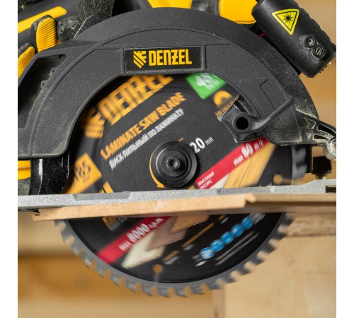 Пильный диск по ламинату ф185 х 20 мм, 48 зубьев Denzel