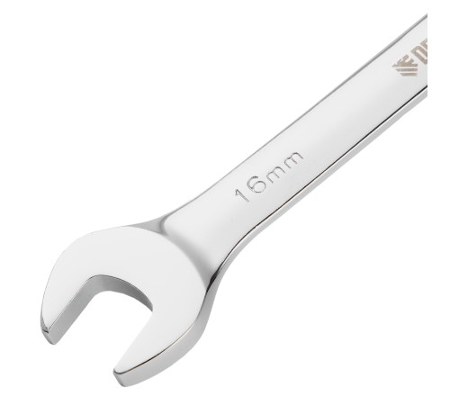 Ключ комбинированный, с трещеткой, 16 мм Denzel