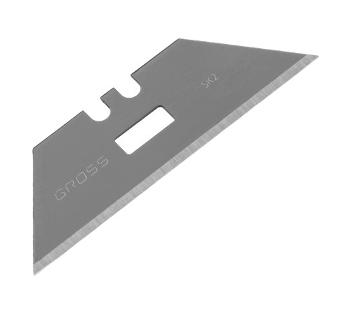 Лезвия, 19 мм, SK2 Black, трапециевидные, выдвижной пластиковый пенал, 10 шт. Gross