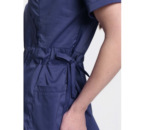 Костюм женский хирургический Модерн-004 (тк.Стрейч,120) MedLine, т.синий