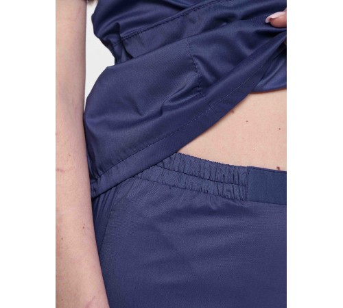 Костюм женский хирургический Модерн-004 (тк.Стрейч,120) MedLine, т.синий