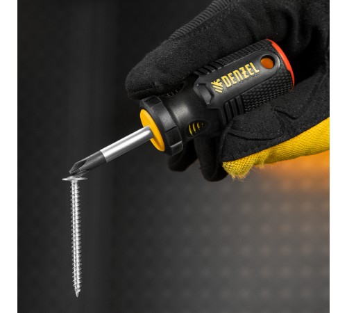 Отвертка, PH2х38 мм, S2, 3к рукоятка Denzel