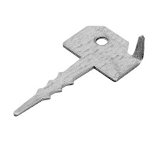 Крепление террасной доски Ключ (Кляммер) 2 мм, 60мм х 30 мм, цинк Сибртех