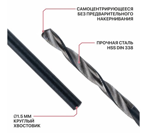 Сверло по металлу самоцентрирующееся P.I.T. DRUA AMED16-0001A