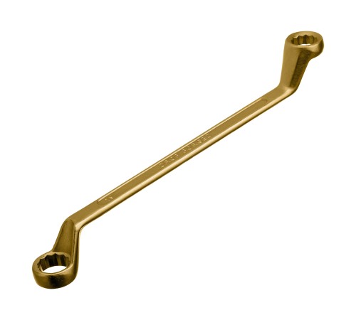 Ключ накидной, 17 х 19 мм, желтый цинк Сибртех