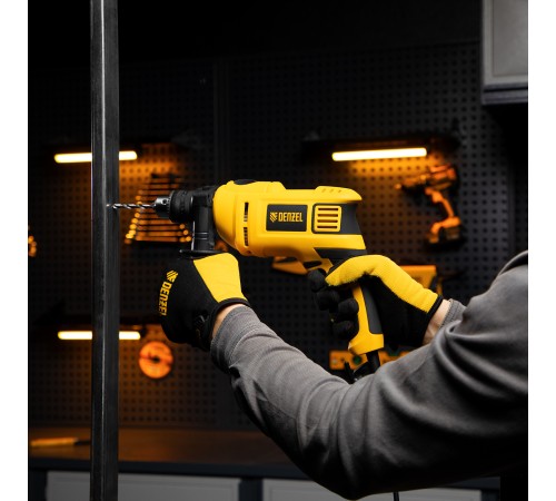 Дрель ударная ID-750, 750 Вт, 0-3000 об/мин, 48000 уд/мин Denzel