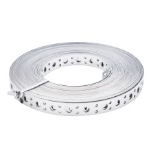 Лента перфорированная, вентиляционная, прямая, 1 мм, LP V, 2 см х 25 м, цинк Сибртех