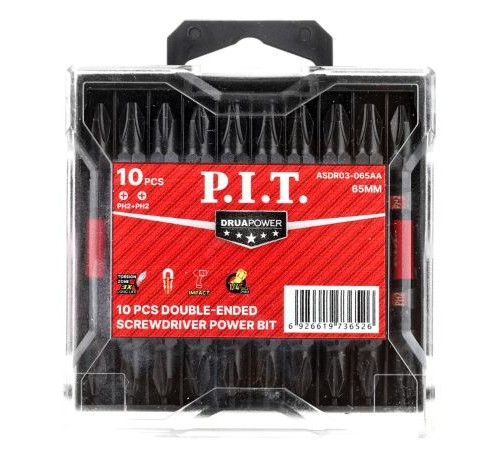 Бита ударная двусторонняя магнитная P.I.T. ASDR03-065AA