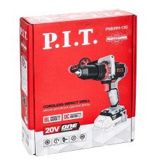 Дрель ударная аккумуляторная бесщёточная P.I.T. PSB20H-13C (без АКБ и ЗУ)