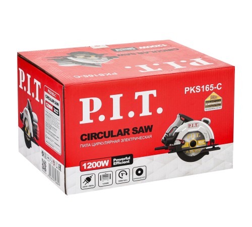 Пила циркулярная сетевая P.I.T. PKS165-C