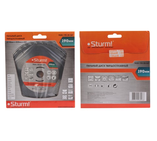 Диск пильный Sturm! 9020-190-20-36T Диск пильный Sturm! 9020-190-20-36T