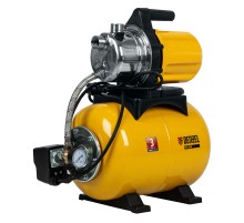 Насосная станция PS800X, 800 Вт, 3200 л/ч, ресивер 24 л, подъем 38 м, нержавейка Denzel