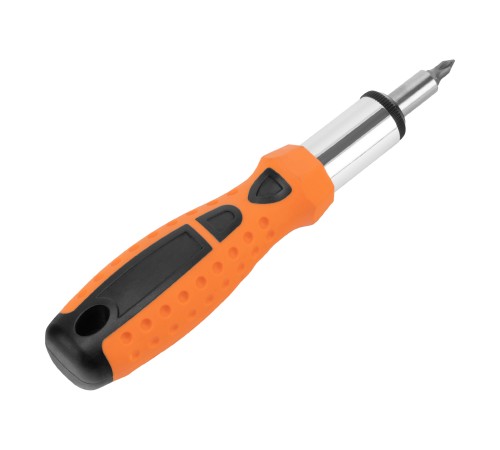 Отвертка реверсивная, биты, головки торцевые, 14 шт, Sparta