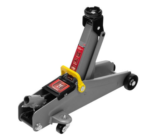 Домкрат гидравлический подкатный, 2 т, высота подъема 135-385 мм, в пластиковый кейсе Matrix