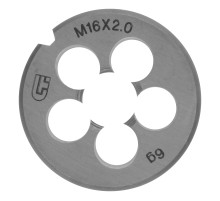 Плашка М16 х 2 мм Сибртех