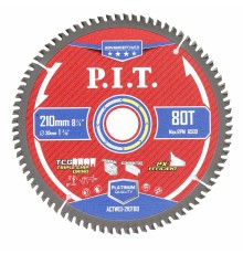 Диск пильный по алюминию P.I.T. ACTW13-210T80