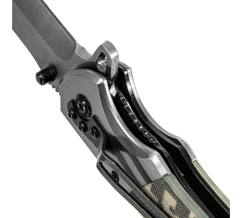 Нож складной, многоцелевой, системы Liner-Lock, с накладкой G10 на классической рукоятке Denzel Нож складной, многоцелевой, системы Liner-Lock, с накладкой G10 на классической рукоятке Denzel