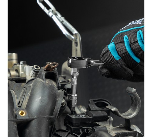 Ключ-трещотка 1/4", CrV, 120 зубьев, цельнометаллический, хром Gross Ключ-трещотка 1/4", CrV, 120 зубьев, цельнометаллический, хром Gross