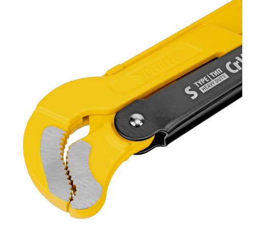 Ключ трубный рычажный №3, 2", цельнокованый, CrV, тип "S" Denzel