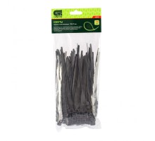 Хомуты, 150 х 7 мм, пластиковые, черные, 100 шт Сибртех