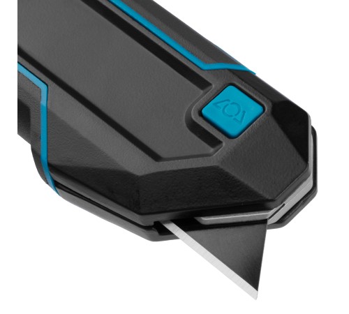 Нож-скребок выдвижной, 19мм, сменное лезвие, SK2, 5 запас. лезвий, алюмин. корпус GROSS