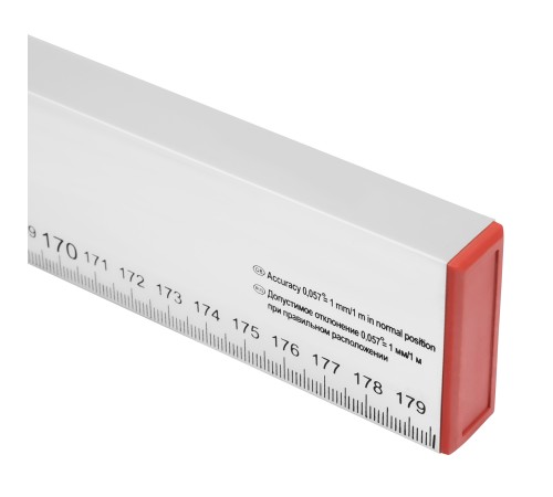 Уровень алюминиевый, 1800 мм, 2 глазка, линейка Sparta