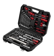 Набор инструментов, 1/2", 1/4", пластиковый кейс 76 предметов MTX