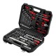 Набор инструментов, 1/2", 1/4", пластиковый кейс 76 предметов MTX