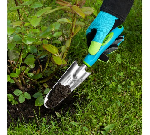 Совок посадочный узкий, 60 х 315 мм, нержавеющая сталь, двухкомпонентная рукоятка, Premium Plus, Palisad Совок посадочный узкий, 60 х 315 мм, нержавеющая сталь, двухкомпонентная рукоятка, Premium Plus, Palisad