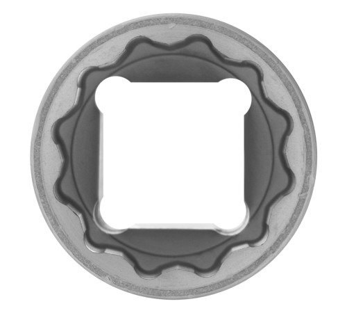 Головка торцевая, 19 мм, двенадцатигранная, CrV, под квадрат 1/2, хромированная Stels