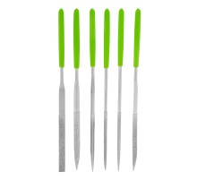 Набор надфилей алмазных, 140 х 50 х 3 мм, 6 шт Сибртех