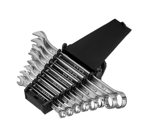 Набор ключей комбинированных, 8-19 мм, CrV, 8 шт Сибртех