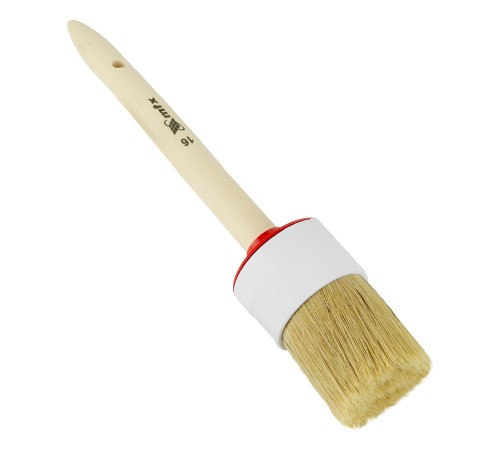 Кисть круглая №16 (55 мм), натуральная щетина, деревянная ручка MTX