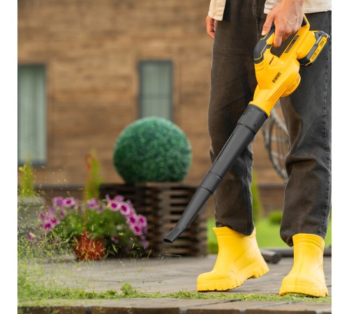 Воздуходувка аккумуляторная, AB-500, 65 м/с, 500 м³/ч, Li-Ion, 20 В Denzel