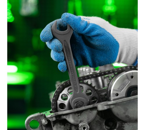 Набор ключей рожковых, 6-32 мм, 10 шт, CrV, фосфатированные, ГОСТ 2839 Сибртех