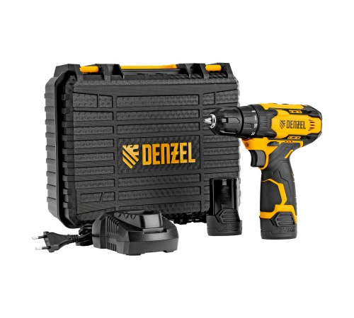 Дрель-шуруповерт аккумуляторная CDQ-12, Li-Ion, 12 В Denzel