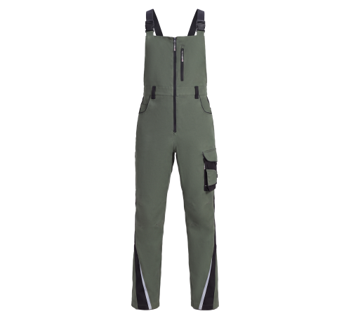 Полукомбинезон ProfLineLeader (тк.Хлопок/Спандекс,260), хаки/черный